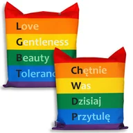 Torby szkolne - Torba impregnowana, tęcza LGBT ChWDP dwustronna - miniaturka - grafika 1
