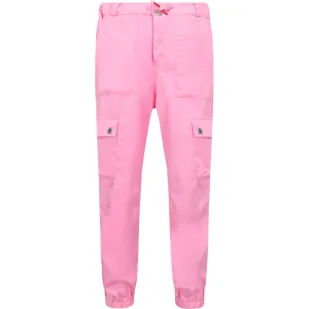 HUGO KIDS Spodnie cargo CHAINE | Regular Fit - Spodnie sportowe damskie - miniaturka - grafika 1