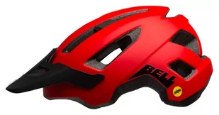 Kask mtb Bell Nomad Integrated Mips Matte Red Black rozmiar uniwersalny (53-60cm) - Kaski rowerowe - miniaturka - grafika 1