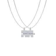 Naszyjniki - Naszyjnik Puzzel Przyjaźni srebro925 GRAWER - miniaturka - grafika 1