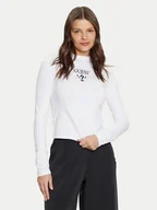 Bluzki damskie - Guess Bluzka Colette V4YI23 KCDH1 Biały Slim Fit - miniaturka - grafika 1