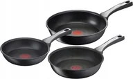 Zestawy garnków i patelni - Zestaw patelni Tefal 3 szt. czarny - miniaturka - grafika 1
