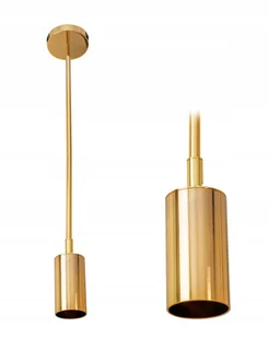 Mdeco Wisząca lampa modernistyczna TLIGHT429-1CP szklana kula ball złota biała - Lampy sufitowe - miniaturka - grafika 5