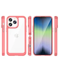 Etui i futerały do telefonów - Outer Space Case etui iPhone 14 Pro sztywny pokrowiec z żelową ramką czerwony - miniaturka - grafika 1
