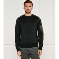 Swetry męskie - PARAJUMPERS Wełniany sweter BRAW Regular Fit - miniaturka - grafika 1