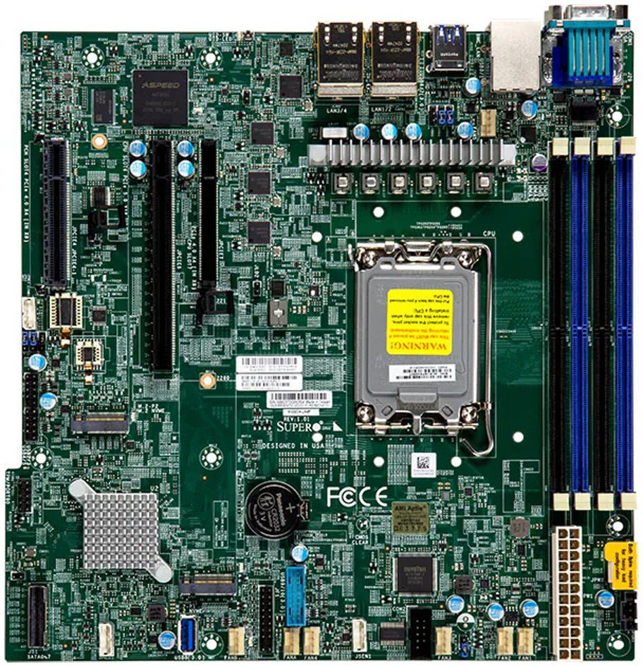 Supermicro X13SCH-LN4F micro-ATX Socket 1700 DDR5-only Single