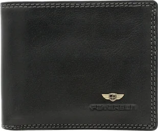 Peterson Skórzany elegancki męski portfel Peterson RFID NoSize - Portfele - miniaturka - grafika 1