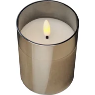 Świece - Szklana Świeca Dekoracyjna Led Z Timerem 10 Cm - miniaturka - grafika 1