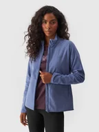 Bluzy damskie - Polar ze stójką regular damski 4F 4FWMM00TFLEF294-51S Fioletowy - miniaturka - grafika 1