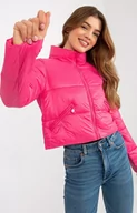 Kurtki damskie - Krótka pikowana kurtka damska NM-KR-XZ-005A.98P, Kolor ciemny różowy, Rozmiar L/XL, Merribel - Primodo.com - miniaturka - grafika 1