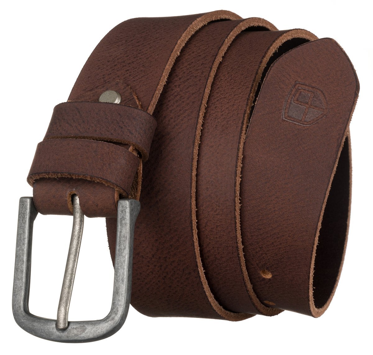 Pasek męski PETERSON brązowy skóra naturalna 95