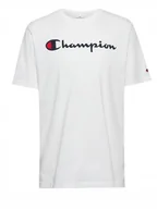 Koszulki męskie - KOSZULKA męska CHAMPION 220256-WW001 t-shirt bawełniany biały XL - miniaturka - grafika 1