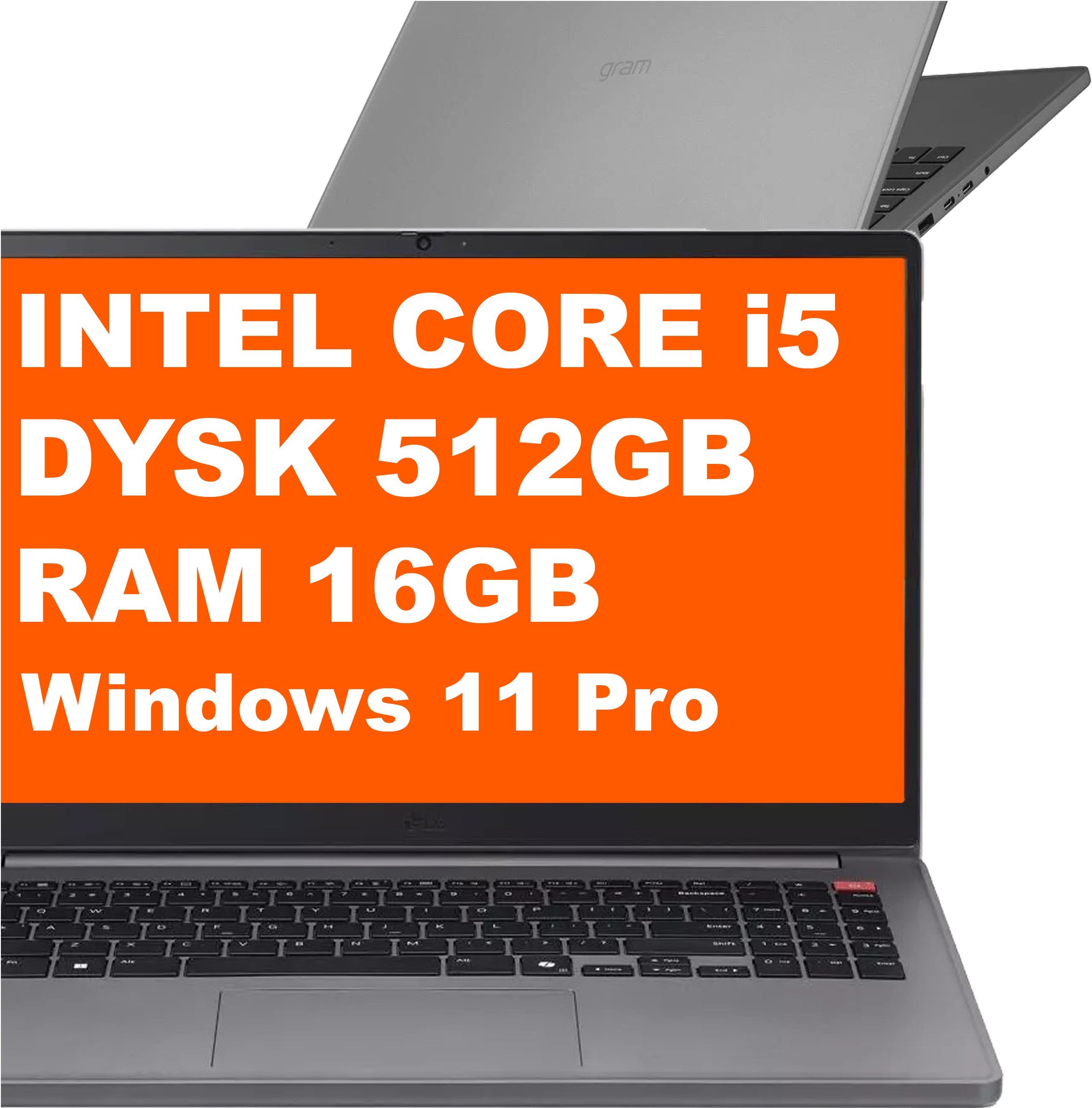 LG Gram Book / 15U50T-G.ARS2U1 / Intel i5-13 / 16GB / 512GB / Iris Xe / FullHD / Win 11 Pro / Srebrny 15U50T-G.ARS2U1_W11P