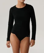 Bielizna nocna - KOSZULKA ATLANTIC BLV-200 CZA (kolor czarny, rozmiar S) - miniaturka - grafika 1