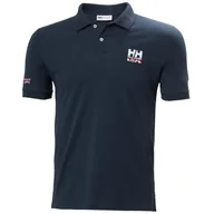 Koszulki sportowe męskie - Koszulka męska Helly Hansen Messina Graphic Fitted Polo Rozmiar: XXL / Kolor: niebieski - miniaturka - grafika 1