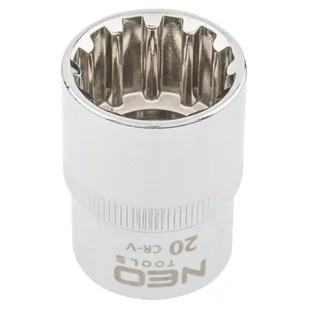 NEO-TOOLS Nasadka Spline 1/2 20 mm - Klucze i nasadki - miniaturka - grafika 1