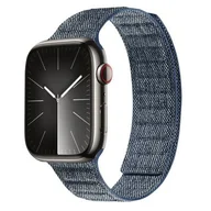 Akcesoria do smartwatchy - Pasek CRONG Melange do Apple Watch 4/5/6/7/8/9/SE/SE 2/SE 2022/Ultra/Ultra 2 (42/44/45/49mm) Granatowy - miniaturka - grafika 1