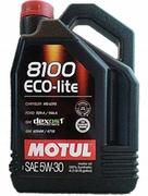 Oleje silnikowe - Motul 8100 Eco-lite 5w30 5l 8100 ecolite 5w30 5l - miniaturka - grafika 1