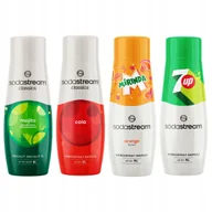 Syropy i koncentraty owocowe - SODASTREAM Cola + Mirinda + 7Up + Mojito syropy do saturatora 4 szt. - miniaturka - grafika 1