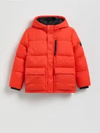 Kurtki i płaszcze dla chłopców - Reserved - Pikowana kurtka z ociepleniem - czerwony - miniaturka - grafika 1