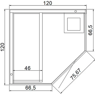 Sauna fińska narożna TG2C Grey z piecem - Sauny - miniaturka - grafika 4