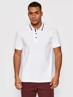 Koszulki męskie - GUESS Polo M2RP60 K7O61 Biały Slim Fit - grafika 1