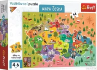 Puzzle - Puzzle Edukacyjne 44 Mapa Czech TREFL - miniaturka - grafika 1