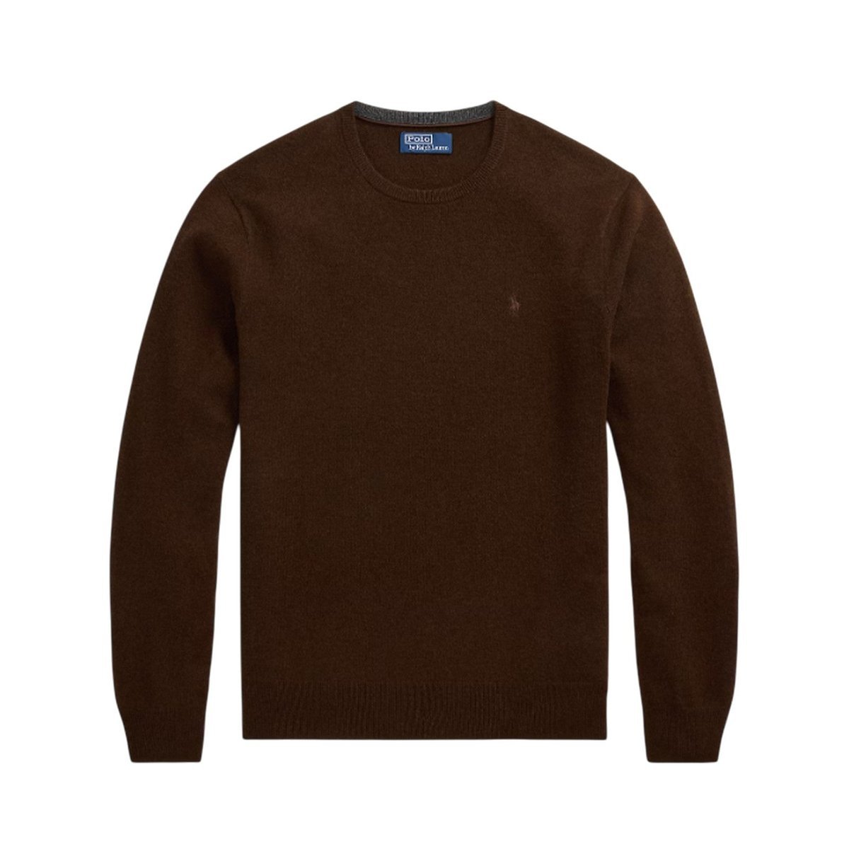 maglioni uomo ralph lauren - ls cn pp long sleeve pullover - marrone