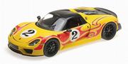 Samochody i pojazdy dla dzieci - Minichamps Porsche 918 Spyder Weissach Package 1:18 110062446 - miniaturka - grafika 1