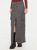 Spódnice - Patrizia Pepe Spódnica jeansowa 8G0415/D080-S684 Szary Regular Fit - miniaturka - grafika 1