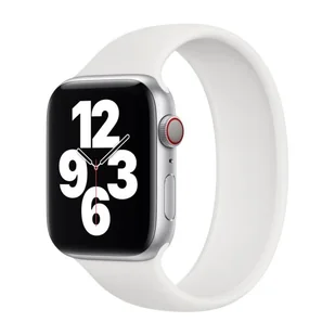 Apple Opaska SOLO SILIKONOWY PASEK DO APPLE WATCH 39/40/41/42MM SIZE 9 WHITE ORYGINALNA PLOMBA - Akcesoria do smartwatchy - miniaturka - grafika 1