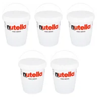Słodkie kremy i masła - Zestaw Nutella wiadro krem do smarowania orzechowy xxl 5x3kg - Ferrero - miniaturka - grafika 1