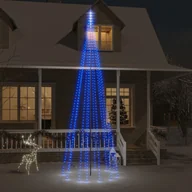 Oświetlenie świąteczne - Lumarko Choinka do montażu na maszcie, 732 niebieskich diod LED, 500 cm - miniaturka - grafika 1