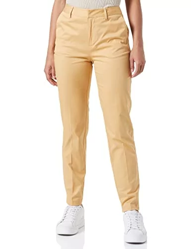 Scotch & Soda Bell Slim-fit damskie spodnie chinosy z bawełny organicznej, Desert 0136, 27W / 34L