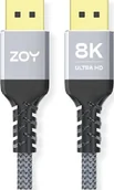 Kable komputerowe i do monitorów - Kabel ZOY DisplayPort 1.4 1,8m + rzep ZCD18 - miniaturka - grafika 1