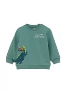 Bluzy dla chłopców - s.Oliver Bluza chłopięca z długim rękawem, Niebieski zielony, 74 - miniaturka - grafika 1