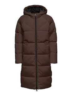 ONLY 15233425 Płaszcz damski długi bufor, chestnut, S - Płaszcze damskie - miniaturka - grafika 1