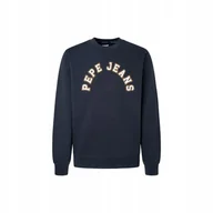 Bluzy męskie - PEPE JEANS BLUZA MĘSKA WESTEND SWEAT GRANATOWA r.L - miniaturka - grafika 1