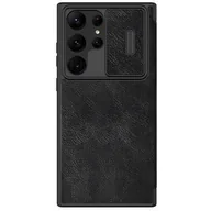 Etui i futerały do telefonów - Nillkin Etui ochronne Qin Leather Pro do Samsung Galaxy S23 Ultra Czarne - miniaturka - grafika 1