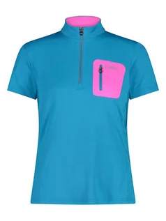 Koszulki sportowe damskie - CMP Koszulka kolarska w kolorze turkusowym - grafika 1