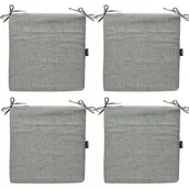 Poduszki na krzesła - Zestaw Poduszek Na Krzesło 40x40 wiązane Szary - miniaturka - grafika 1