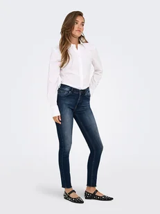 ONLY Dżinsy - Skinny fit - w kolorze granatowym - Spodenki damskie - miniaturka - grafika 1