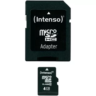 Intenso Karta Pamięci Micro Sd 4GB Sdhc Card Class - Nośniki danych - miniaturka - grafika 1