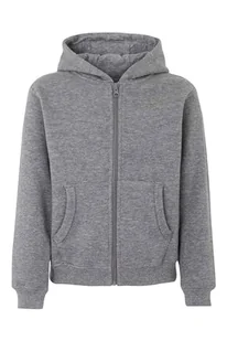 Mukua Byron Kids Bluza dziecięca z zamkiem błyskawicznym i kapturem, kolor Heather Grey, rozmiar 3/4 - Bluzy dla dziewczynek - miniaturka - grafika 1