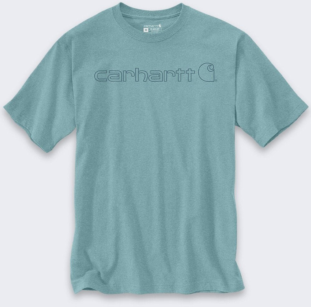 Koszulka Carhartt Dearborn Relaxed Logo SummerBlue
