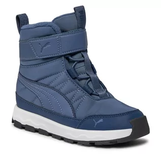 Buty dla chłopców - Śniegowce Puma Evolve Boot AC+ PS 392645 02 Inky Blue-Persian Blue-Puma White - grafika 1