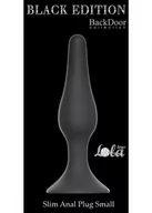 Korki analne - Lola Toys Slim Anal Plug Small Black - korek analny  << DYSKRETNIE   |   DOSTAWA 24h   |  GRATISY - miniaturka - grafika 1