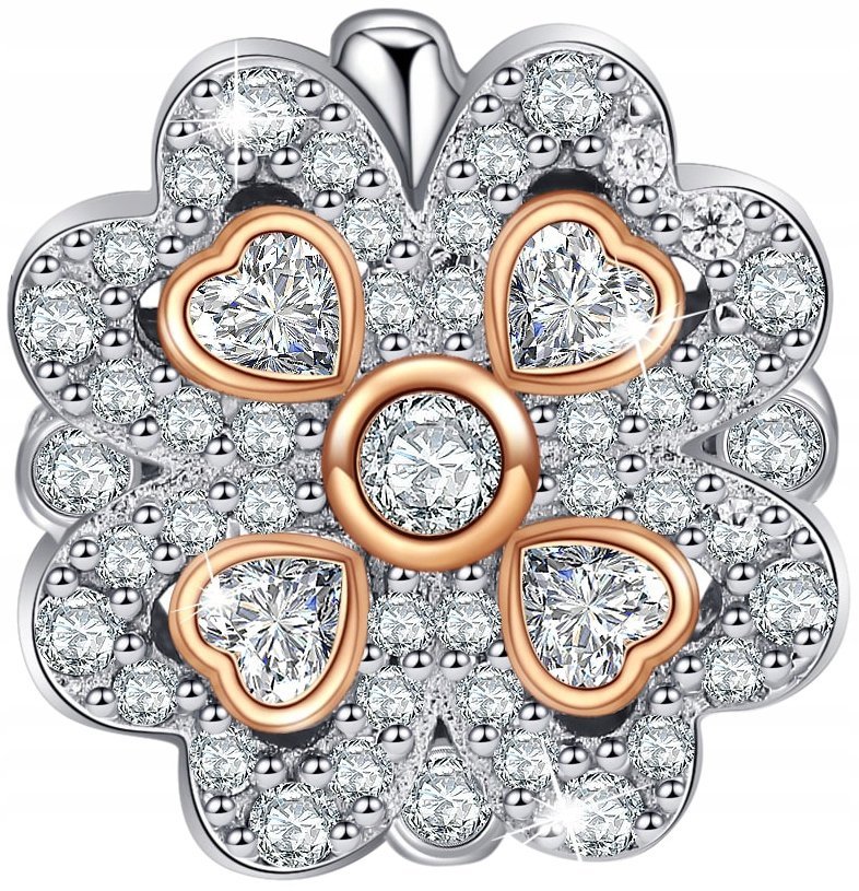Charms Koniczyna Zawieszka Charms Lucky Srebro 925