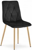 Krzesła - Czarne nowoczesne krzesło pikowane S3-W26 - miniaturka - grafika 1