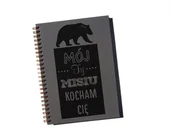 Notesy i bloczki - Mój ty misiu, Kocham Cię, notatnik na walentynki czy rocznicę, Sowia Aleja - miniaturka - grafika 1